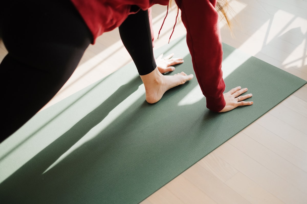 Plank pose for core strengthening and spinal stability